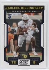 2023 Score Rookies Jahleel Billingsley (Should Be Card #400) #397 Rookie RC 3n4. rookie card picture