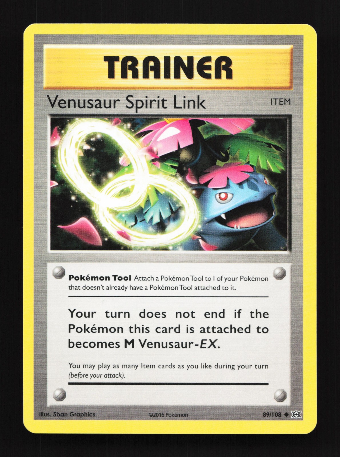 Venusaur Spirit Link 89/108 Evolutions LP Pokemon Card TCG