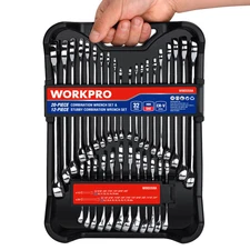 32-Piece SAE & Metric Combination Wrenches Set, 20-Piece Standard Wrenches