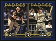 2024 Topps Update #US227 Chandler Seagle / Mason McCoy RCOM Royal Blue