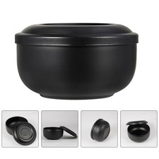 1pc Stainless Steel Shaving Bowl Home Use Shaving Soap Foaming Lid Bowl