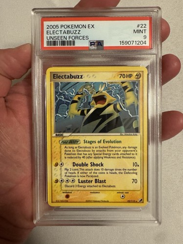 2005 Pokemon - Electabuzz Non Holo EX Unseen Forces 22/115 PSA 9 MINT! Nintendo