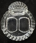 Vintage Clear Pressed Glass Salt&Pepper w/Turkey Tail/Shell Tray — photo 5
