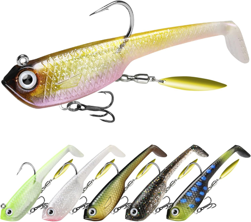 Easy Catch Pre-Rigged Soft Lures, Unique Vibrating Swim Action and Trembly Sinki - Picture 24 of 35