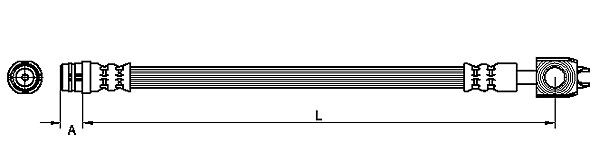 Metzger Bremsschlauch 4116202 FüR Vw, Vorderachse Links, Vorderachse Rechts-image
