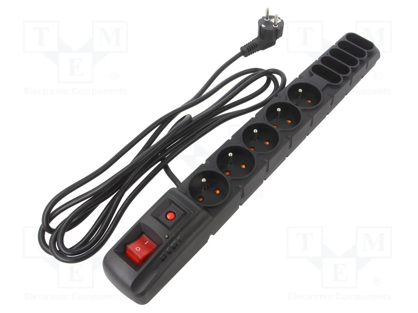 HSK DATA ACAR-S10-3M-BLACK Plug socket strip