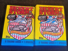 1991 Topps Desert Storm Victory Series Trading Cards Sealed Wax Packs- Lot of 23