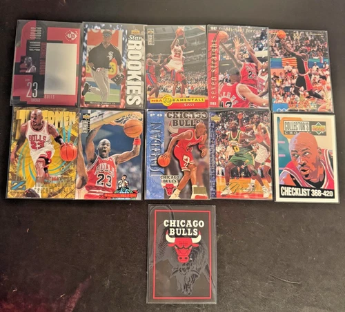 1994 Upper Deck Michael Jordan #19 - Star Rookies (Baseball) + 9 More MJ Cards