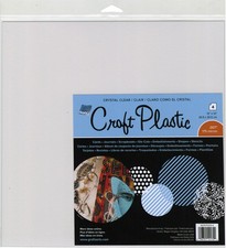 Grafix Craft Plastic Sheets 12"X12" 4/Pkg-Clear .007
