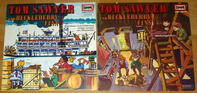 HÖRSPIEL LPs - TOM SAWYER UND HUCKLEBERRY FINN  TEIL 1 + 2 KOMPLETT  220 + 221