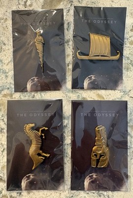 The Odyssey Christopher Nolan Gold Lapel Pin Universal Studio Set Of 4 Xfinity