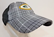 Green Bay Packers NFL plaid Logo Hat Cap - ajustable One size fits alll