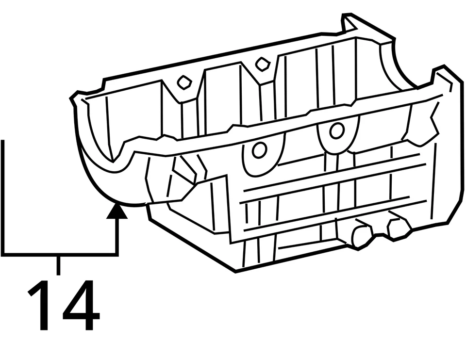 SE ADAPTA A CHEVROLET PONTIAC EQUINOX 2005-2009 TORRENT PAN ACEITE ASM 12597906 - NUEVO OEM Foto 3 de 3