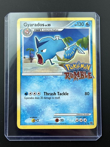 Gyarados 6/16 Pokemon Rumble Promo 2009 Rare Foil Stamped Pokemon Card English