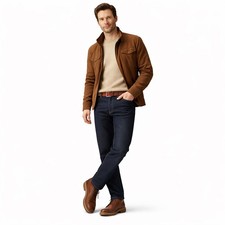 Jeans Homme Grandes Tailles Pantalon Classique Droit Over Made In Italy Art 123