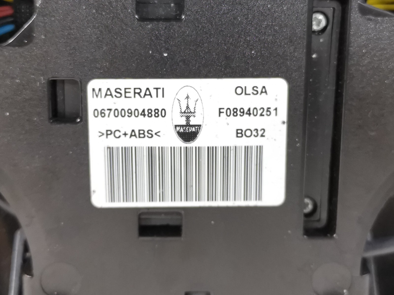 Maserati Levante 3.0 L 2017 Center Console Overhead Trim Light 6700904880 OEM