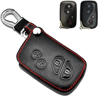 Leather Keyless Entry Remote Control Key Fob Cover Case Protector