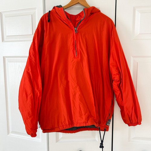 Abercrombie & Fitch, Vintage Abercrombie & Fitch Arctic Ventile Cagoule Jacket Rare Orange Red small