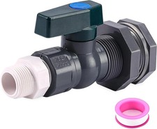 Rain Barrel Spigot Kit 3/4 Rain Barrel Diverter Kit Rainwater Collection Syst...