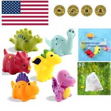 Bath Toys No Hole, for Infants 6-12 Toddlers 1-3, No Hole Bathtub Toys Dinos...