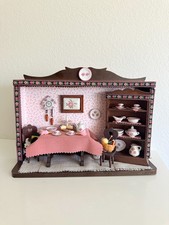 Vtg Miniature Reutter Porzellan Parlor Tea Dining Room Diorama 1996 Germany