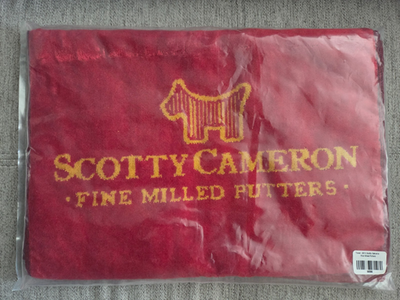 Rare Scotty Cameron Scotty Dog Fine Milled Putters Golfbag Towel 
