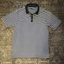 Callaway Opti-Dri Men's Moisture Wicking Striped Golf Polo Navy White Size L