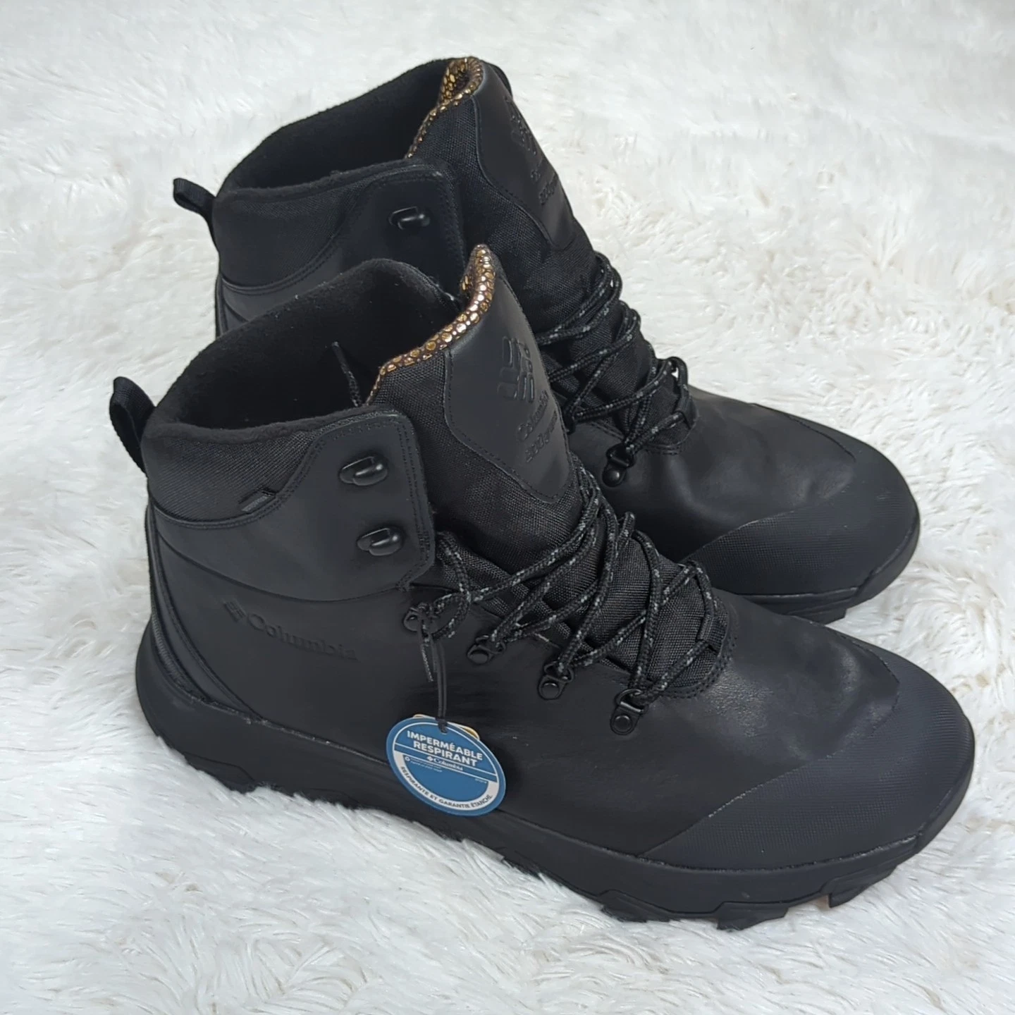 Men's Columbia Expeditionist Winter Boots Black Size 15 BM8525-010