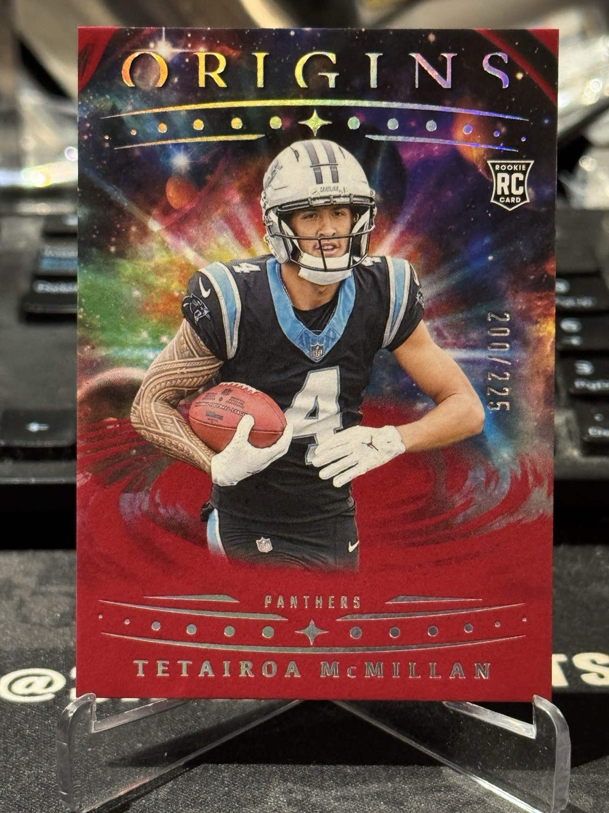 2025 Panini Origins - Rookies Tetairoa McMillan, Tetairoa McMillan #116 Red /225