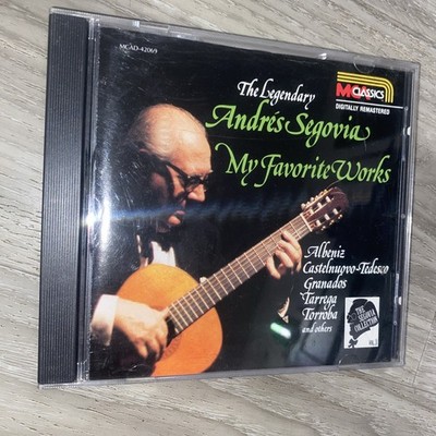 Andrés Segovia - My Favorite Works CD 1987 Digitally Remastered Classical MC
