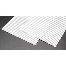 Plastruct Corrugated Siding (2) - Model Scratch Building Plastic Sheet - #91520
