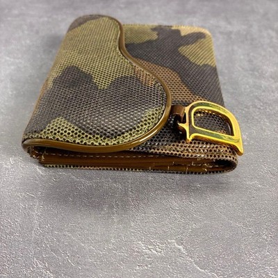 小物 Archive Dior Camo Saddle Wallet Galliano Dior Camo Saddle Wallet Galliano Unisex Leather | eBay
