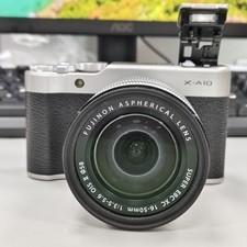 Fujifilm Fuji X Series X-A10 Silver Mirrorless Digital Camera with 16-50mm Lens