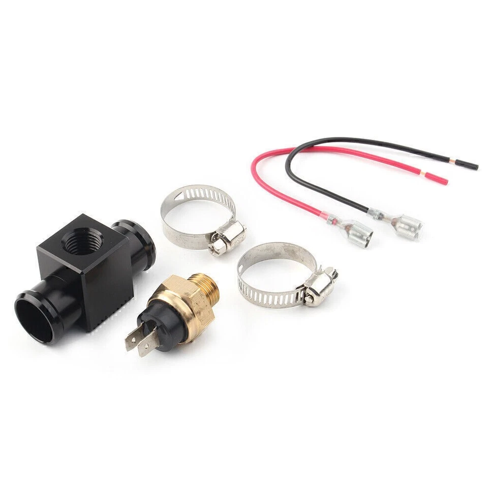 Interruptor térmico de temperatura del ventilador del radiador para Yamaha Kawasaki Honda Suzuki negro Foto 2 de 4