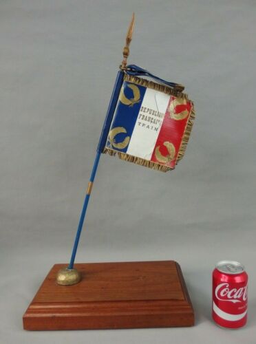 ancien souvenir militaire régiment du Train trophée médaille insigne drapeau - Foto 1 di 1