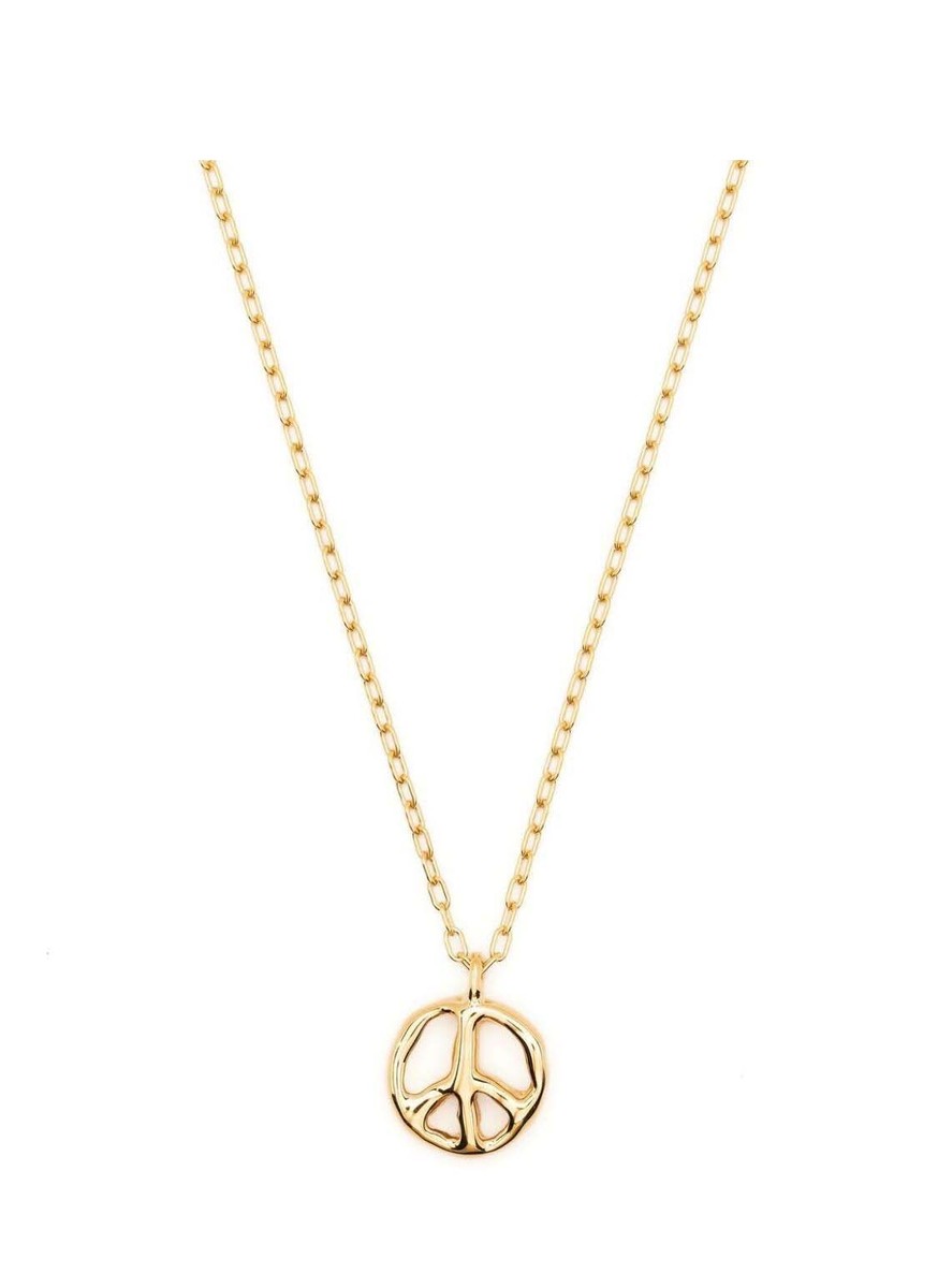 AMBUSH Peace Symbols Logo Silver Gold Metal Charm Necklace Ear