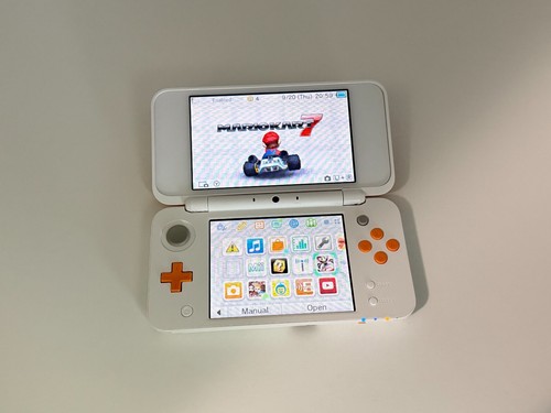 Nintendo New 2DS XL Orange/White Handheld System Bundle w/Pre: Mario Kart 7 - Picture 16 of 16