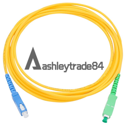 10pcs 1M SC APC-SC UPC Patch Cord Simplex 3.0mm PVC SM Fiber Patch Cable jumper