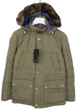 MASSIMO DUTTI 3415 Jacket Men's MEDIUM Duck Down Filled Removable Hood Quilted