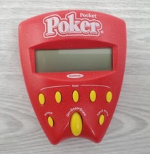 Vintage Radica Pocket Poker Draw  Deuces Handheld Game Red 2002 Tested