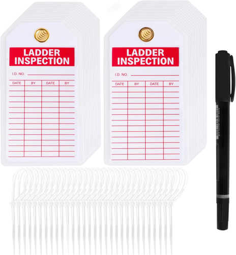 Ladder Safety Inspection Tags, Accident Prevention Tag, Double-Sided Inspection - Bild 12 von 12