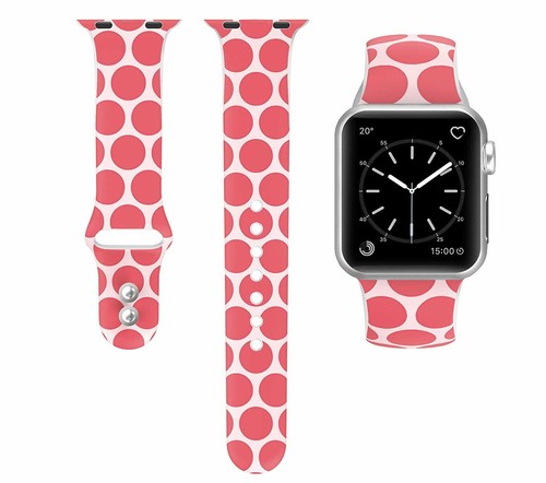 Silicone Replacement Band for Apple Watch - Picture 28 of 31
