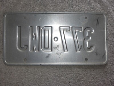 Vintage Arizona License Plate 377 DWJ metal art cactus sunset