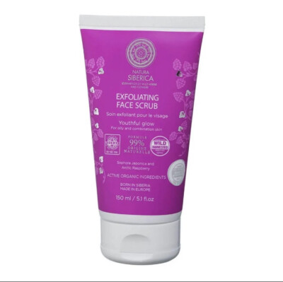 Natura Siberica Exfoliating Face Scrub Sophora Japonica Artic Raspberry 150ml