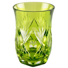 💚 WMF Cristal Cabinet hellgrün Überfang Glas Becher 11,5 cm Bleikristall 💚