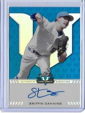 2017 Leaf Valiant Draft Griffin Canning Blue Prismatic RC Auto 4/35 Angels