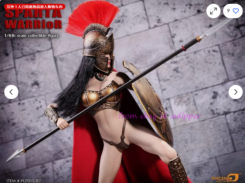 Perfect Tbleague Pl2015-97 1/6 Sparta Warrior Female Action Figure