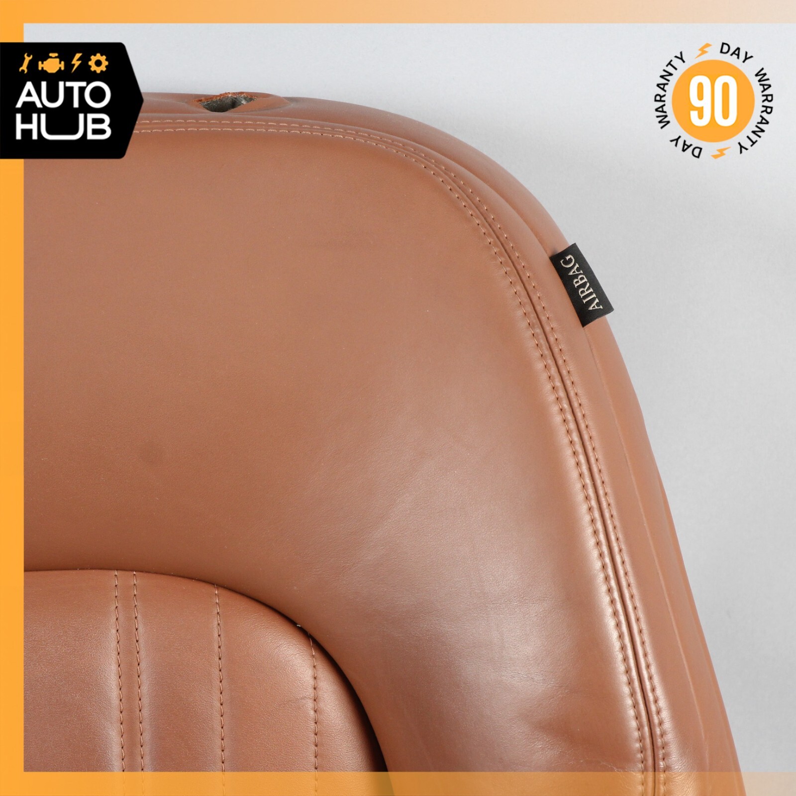 14-17 Maserati Ghibli M157 Front Left Top Upper Seat Cushion Brown OEM 51k