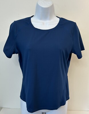 Baleaf Blue Stretch Knit SS Activewear Top - NWT - Medium
