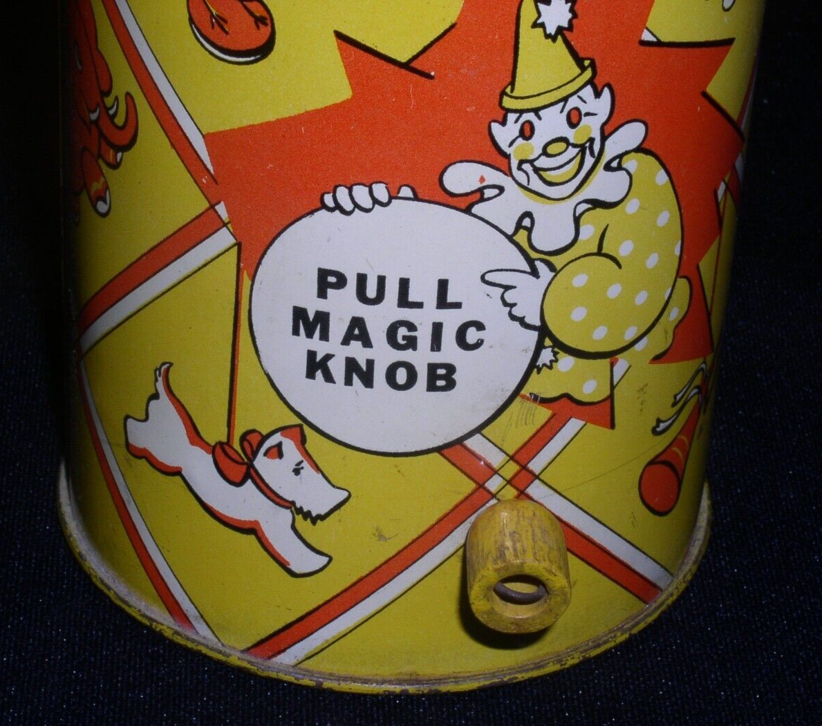 Vintage CLOWN In A Can~Jack-In-A-Box Toy~Educational Crafts Co. NY